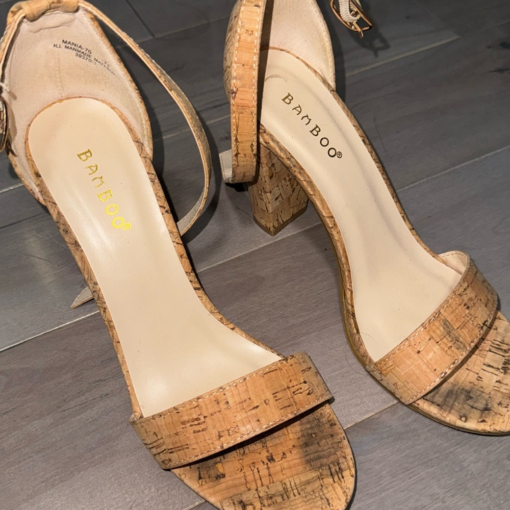 Size 71/2 bamboo heels